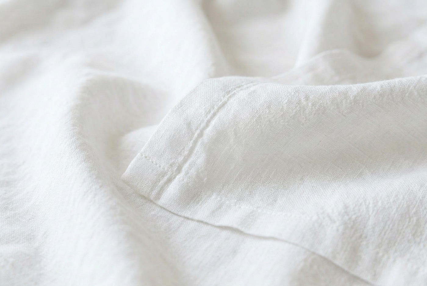 Close detail of Lys Studio linen weave